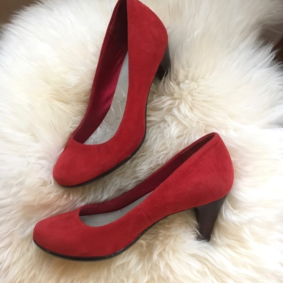 Red Gianni Bernini Heels Size 6 - Picture 6 of 6